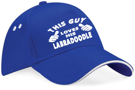 This Guy Loves His Labradoodle Baseball Cap Dog Lover Birthday Gift For Men