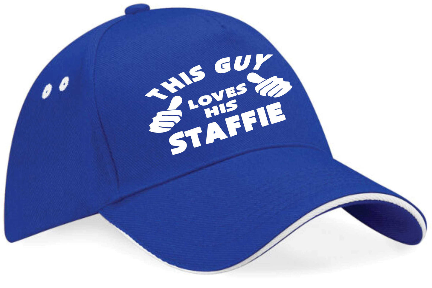 This Guy Loves His Staffie Baseball Cap Dog Lover Birthday Gift For Men