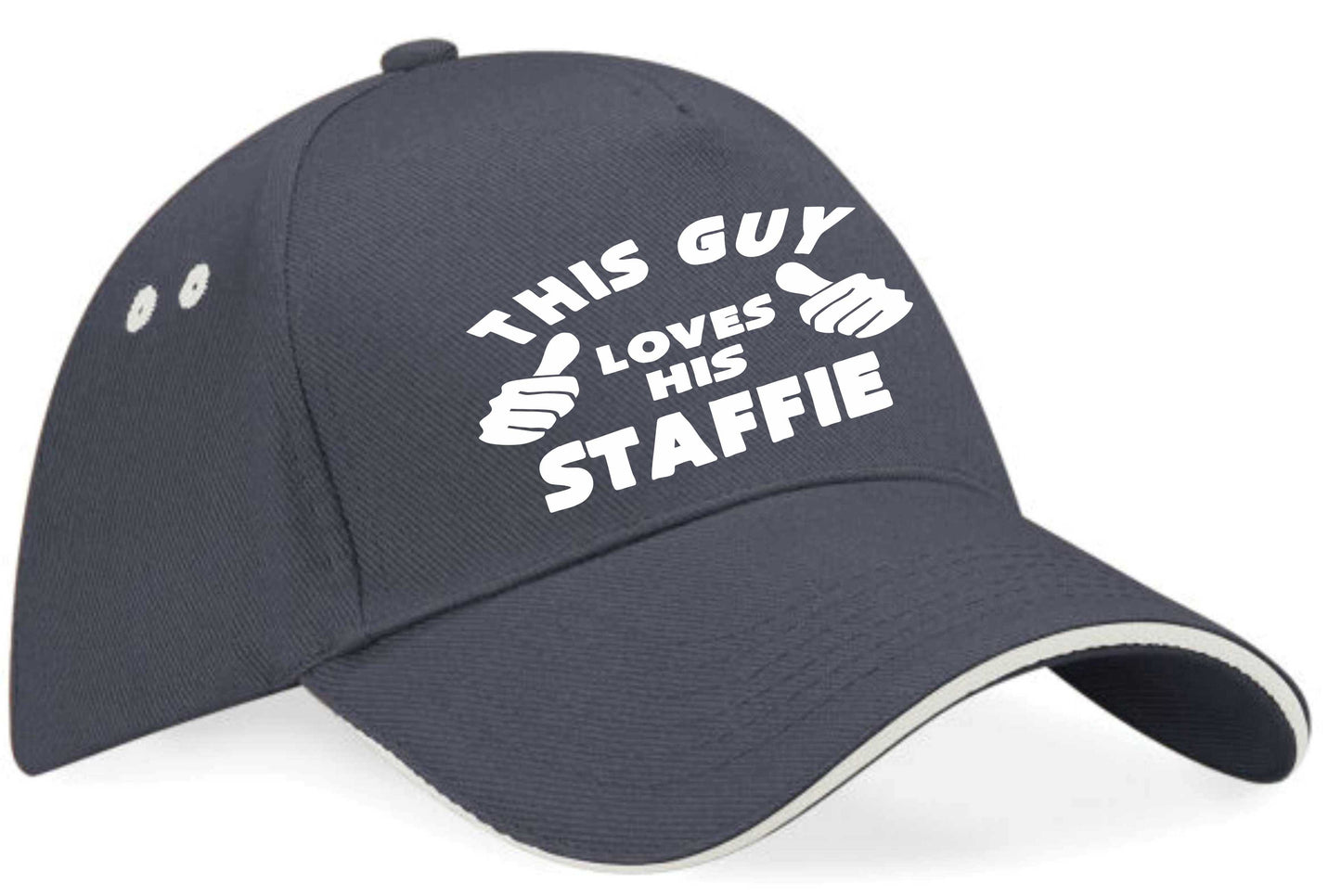 This Guy Loves His Staffie Baseball Cap Dog Lover Birthday Gift For Men