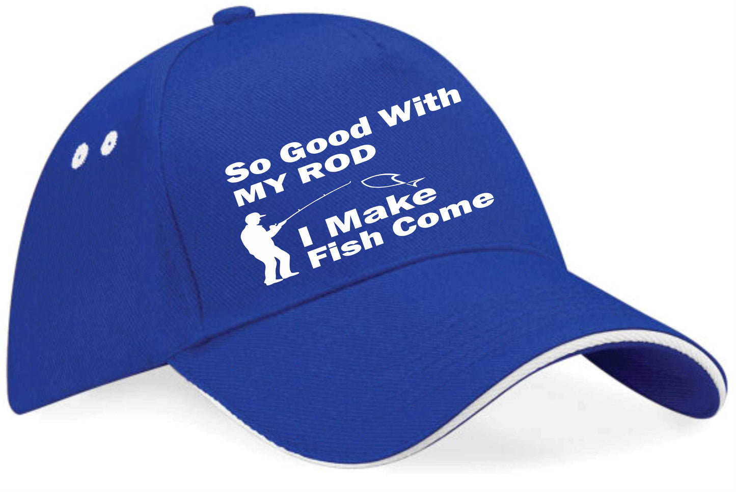 So Good With My Rod Baseball Cap Fishing Birthday Gift For Men & Ladies