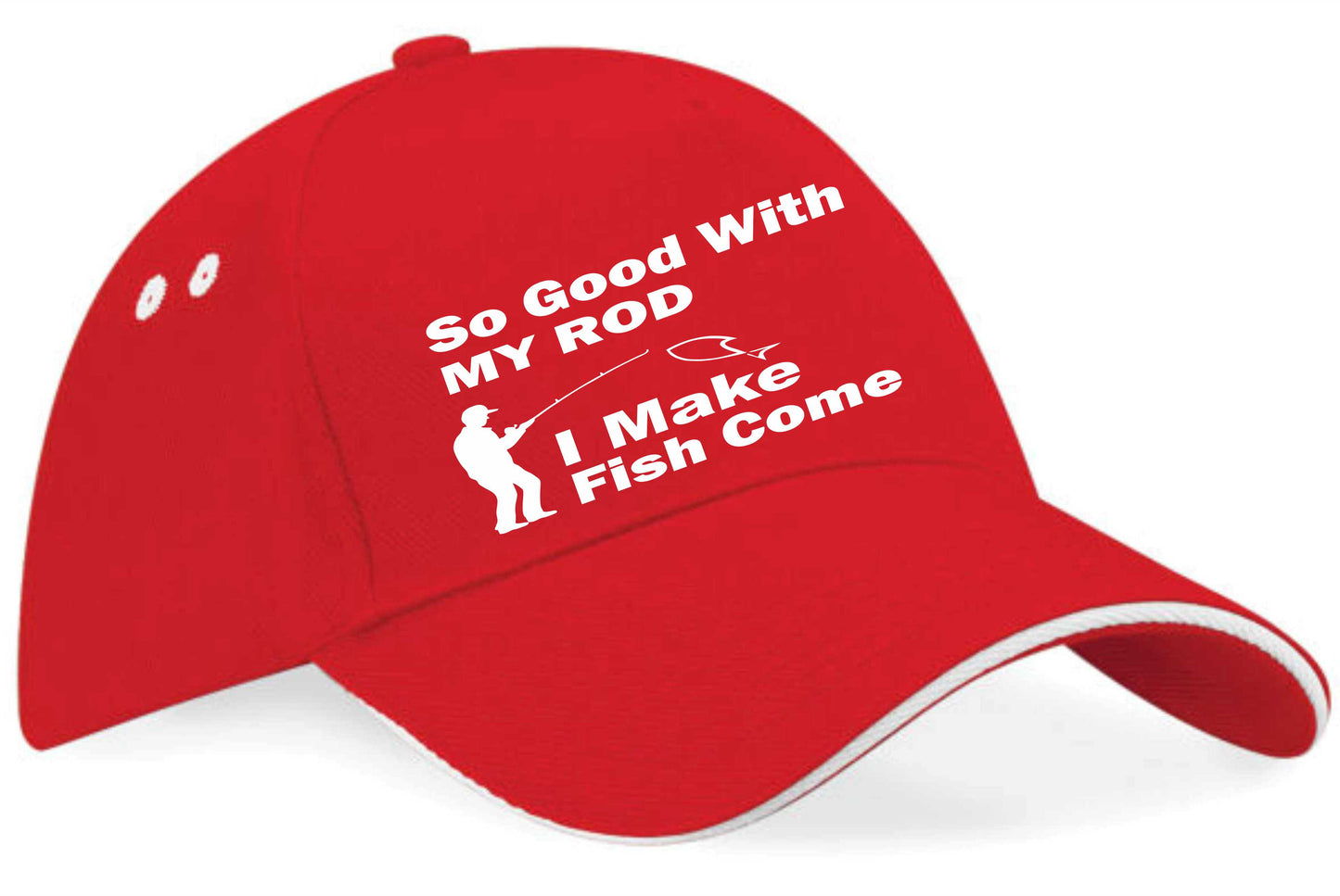 So Good With My Rod Baseball Cap Fishing Birthday Gift For Men & Ladies