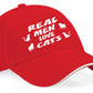 Real Men Love Cats Baseball Cap Fishing Birthday Gift For Men