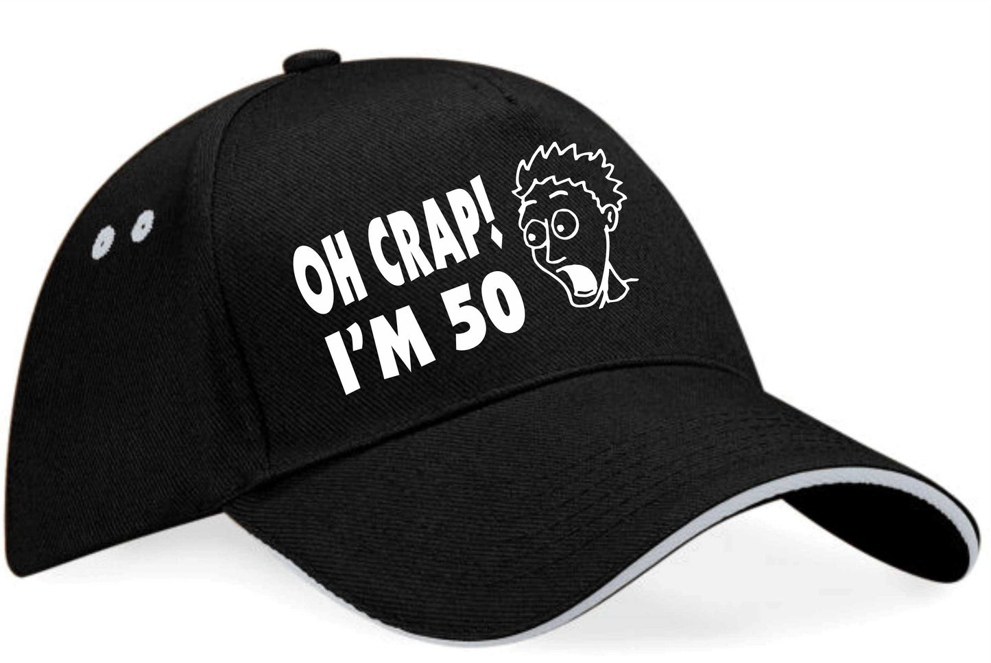 Oh Crap I'm 50 Baseball Cap 50th Birthday Gift For Men & Ladies