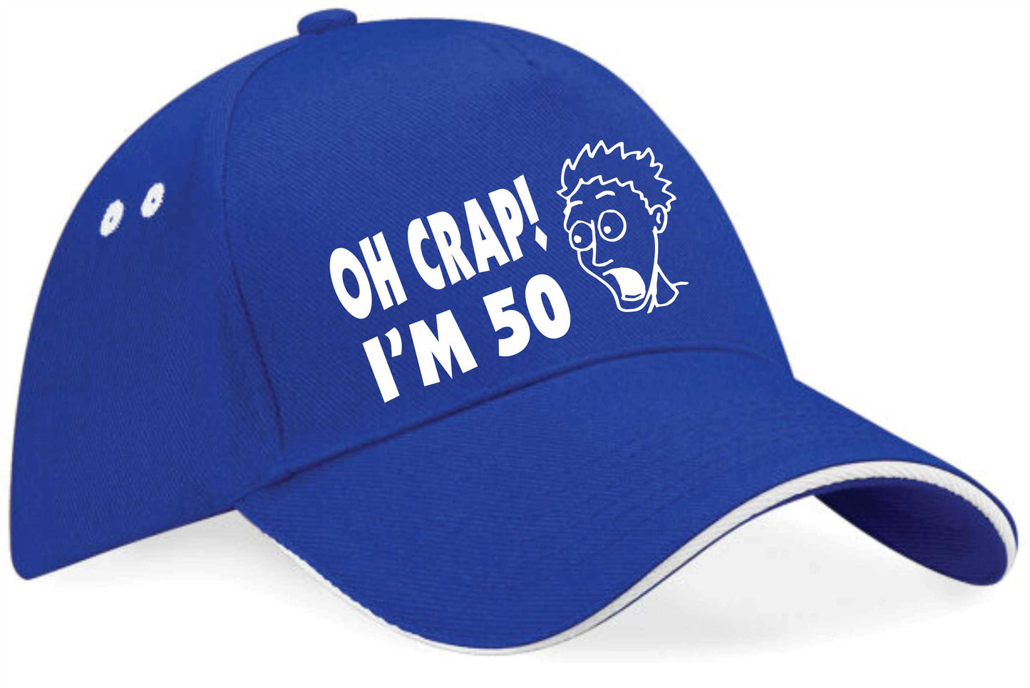 Oh Crap I'm 50 Baseball Cap 50th Birthday Gift For Men & Ladies