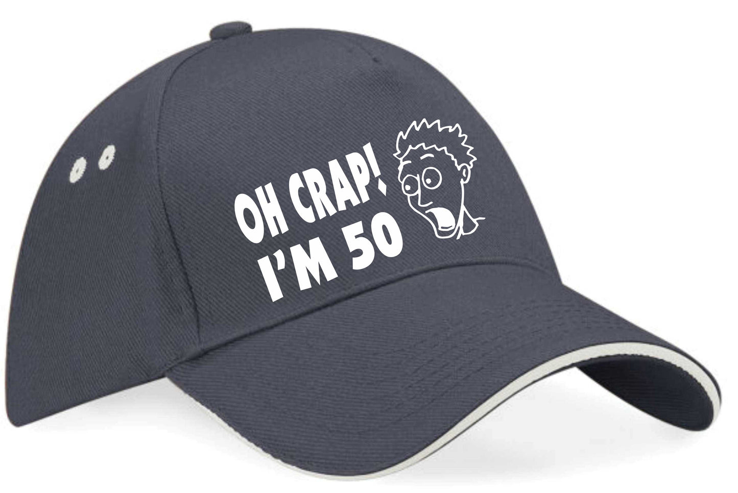 Oh Crap I'm 50 Baseball Cap 50th Birthday Gift For Men & Ladies