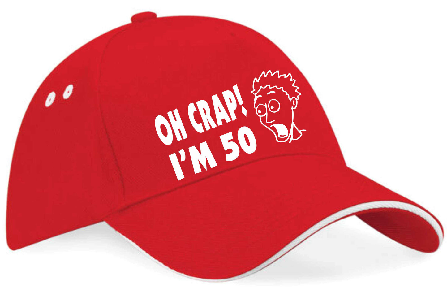 Oh Crap I'm 50 Baseball Cap 50th Birthday Gift For Men & Ladies