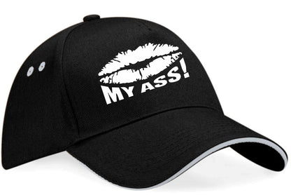 Kiss My Ass Baseball Cap Funny Slogan Birthday Gift For Men & Ladies