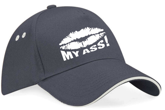 Kiss My Ass Baseball Cap Funny Slogan Birthday Gift For Men & Ladies