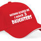 Nothing Scares Me I Have 3 Daughters Baseball Cap Birthday Gift For Men