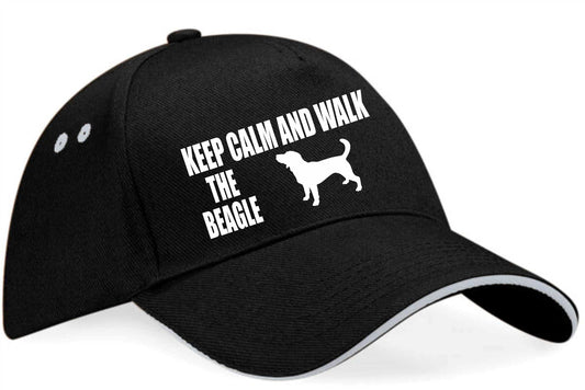 Keep Calm Walk The Beagle Baseball Cap Dog Lovers Gift For Men & Ladies