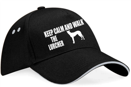 Keep Calm Walk The Lurcher Baseball Cap Dog Lovers Gift For Men & Ladies