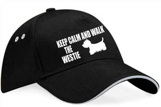 Keep Calm Walk The Westie Baseball Cap Dog Lovers Gift For Men & Ladies