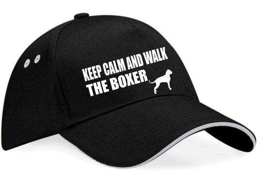 Keep Calm Walk The Boxer Baseball Cap Dog Lovers Gift For Men & Ladies