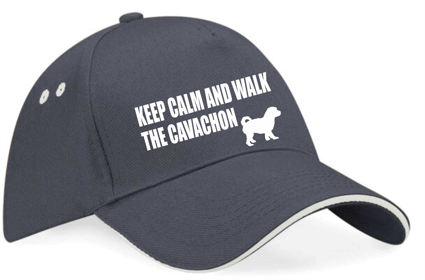 Keep Calm Walk The Cavachon Baseball Cap Dog Lovers Gift For Men & Ladies