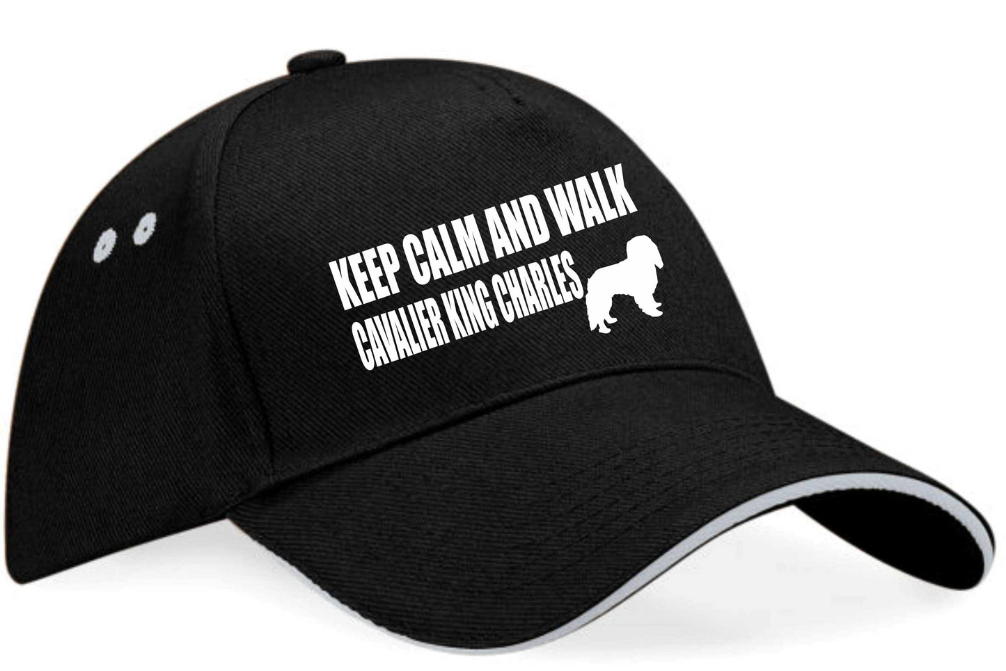 Keep Calm Walk King Charles Spaniel Baseball Cap Dog Lovers Gift Men & Ladies