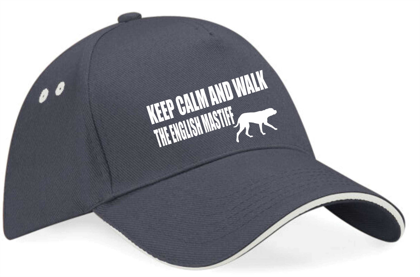 Keep Calm Walk The English Mastiff Baseball Cap Dog Lovers Gift For Men & Ladies