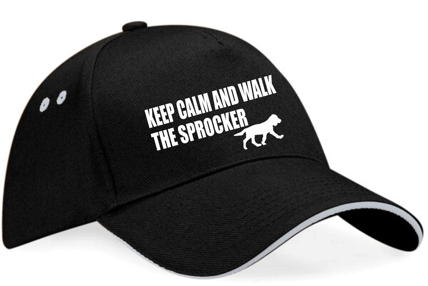 Keep Calm Walk The Sprocker Baseball Cap Dog Lovers Gift For Men & Ladies