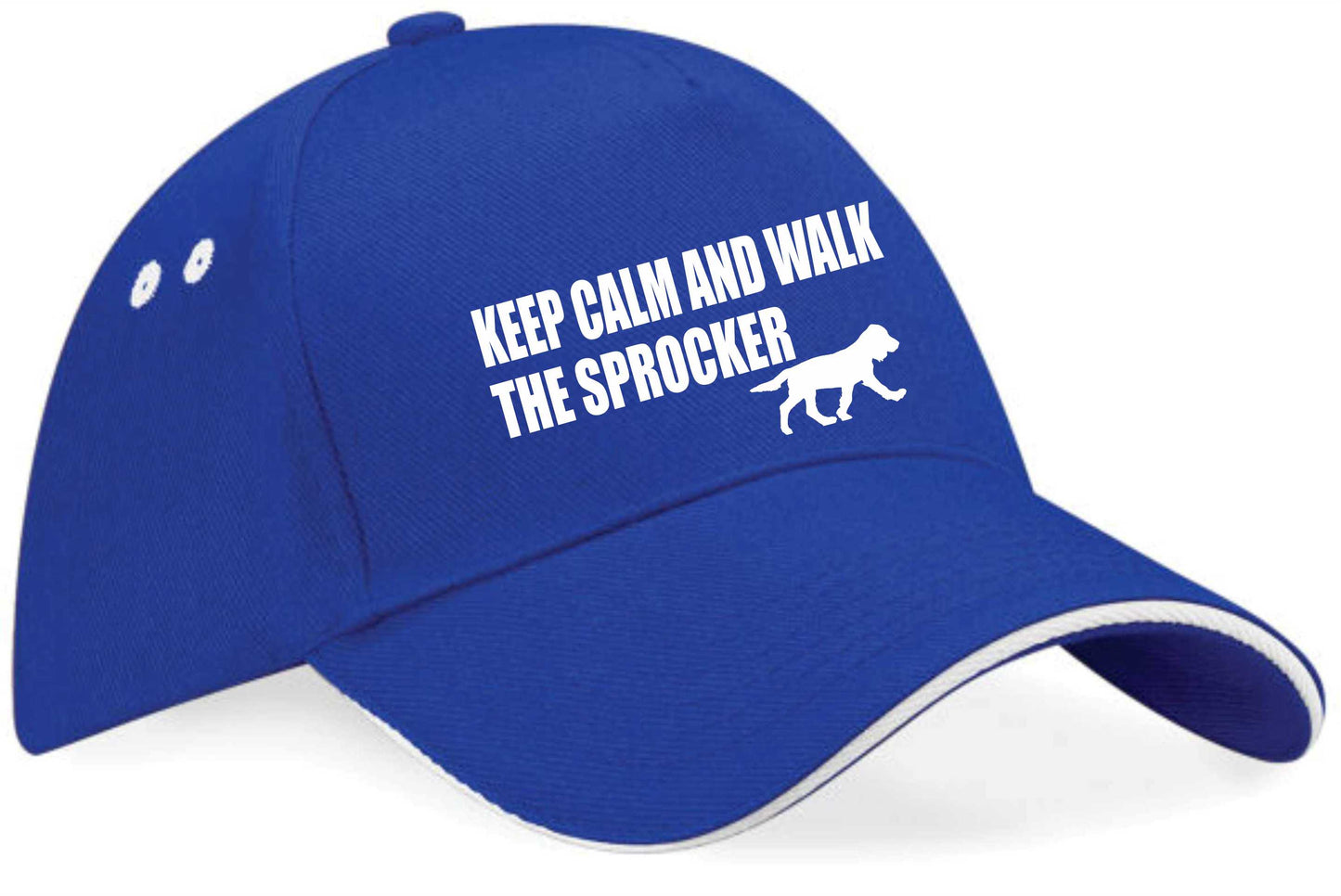 Keep Calm Walk The Sprocker Baseball Cap Dog Lovers Gift For Men & Ladies