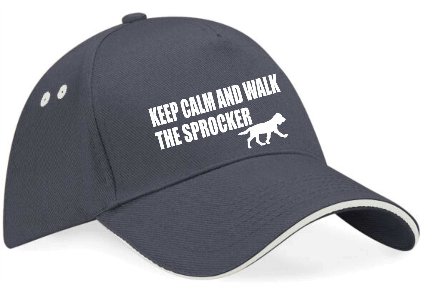 Keep Calm Walk The Sprocker Baseball Cap Dog Lovers Gift For Men & Ladies