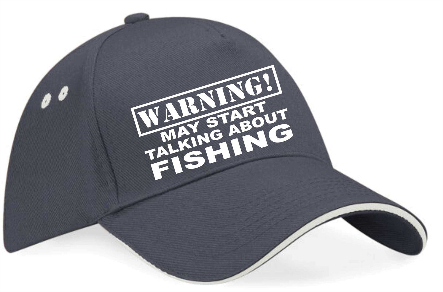 Warning May Talk About Fishing Baseball Cap Sport Lovers Gift For Men & Ladies