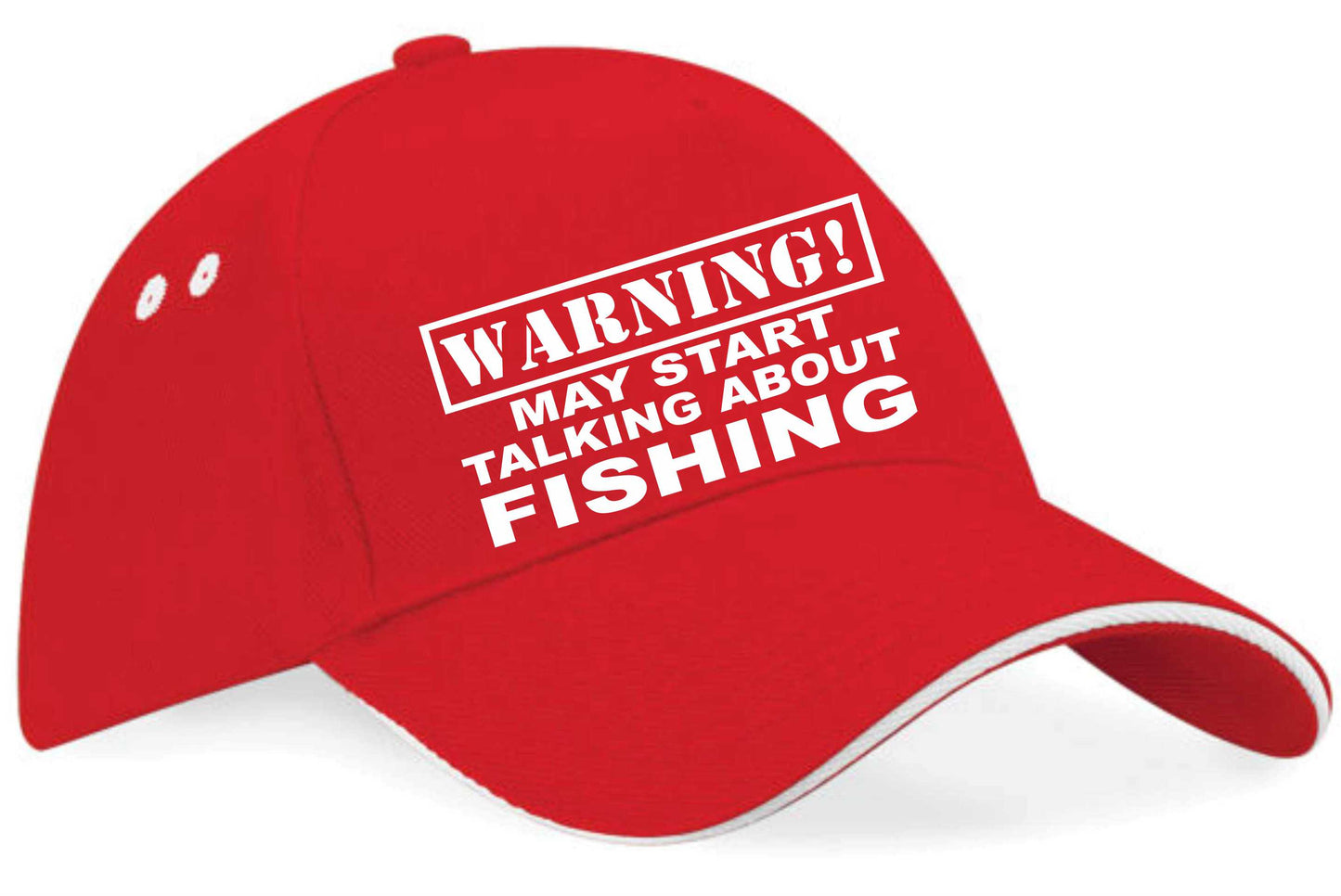 Warning May Talk About Fishing Baseball Cap Sport Lovers Gift For Men & Ladies