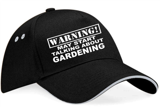 Warning May Talk About Gardening  Baseball Cap Hobby Gift For Men & Ladies