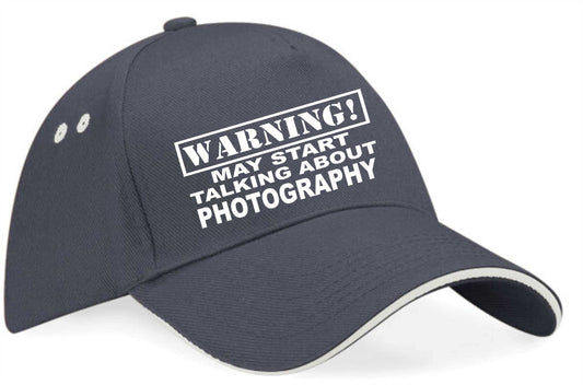 Warning May Talk About Photography Baseball Cap Hobby Gift For Men & Ladies