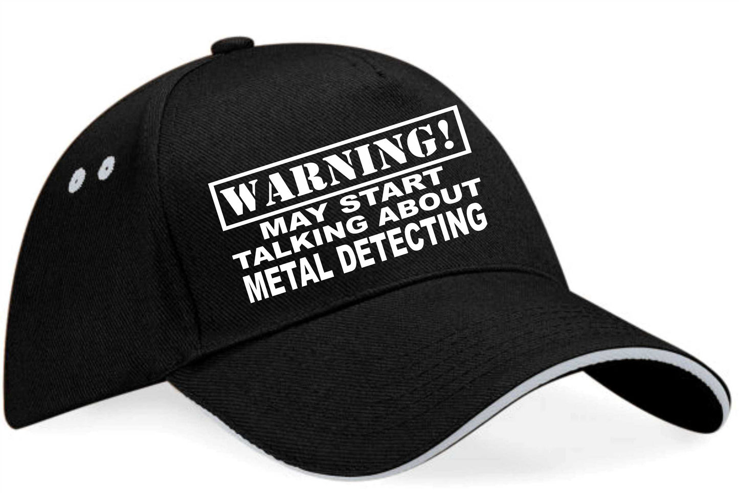 Warning May Talk About Metal Detecting Baseball Cap Hobby Gift For Men & Ladies