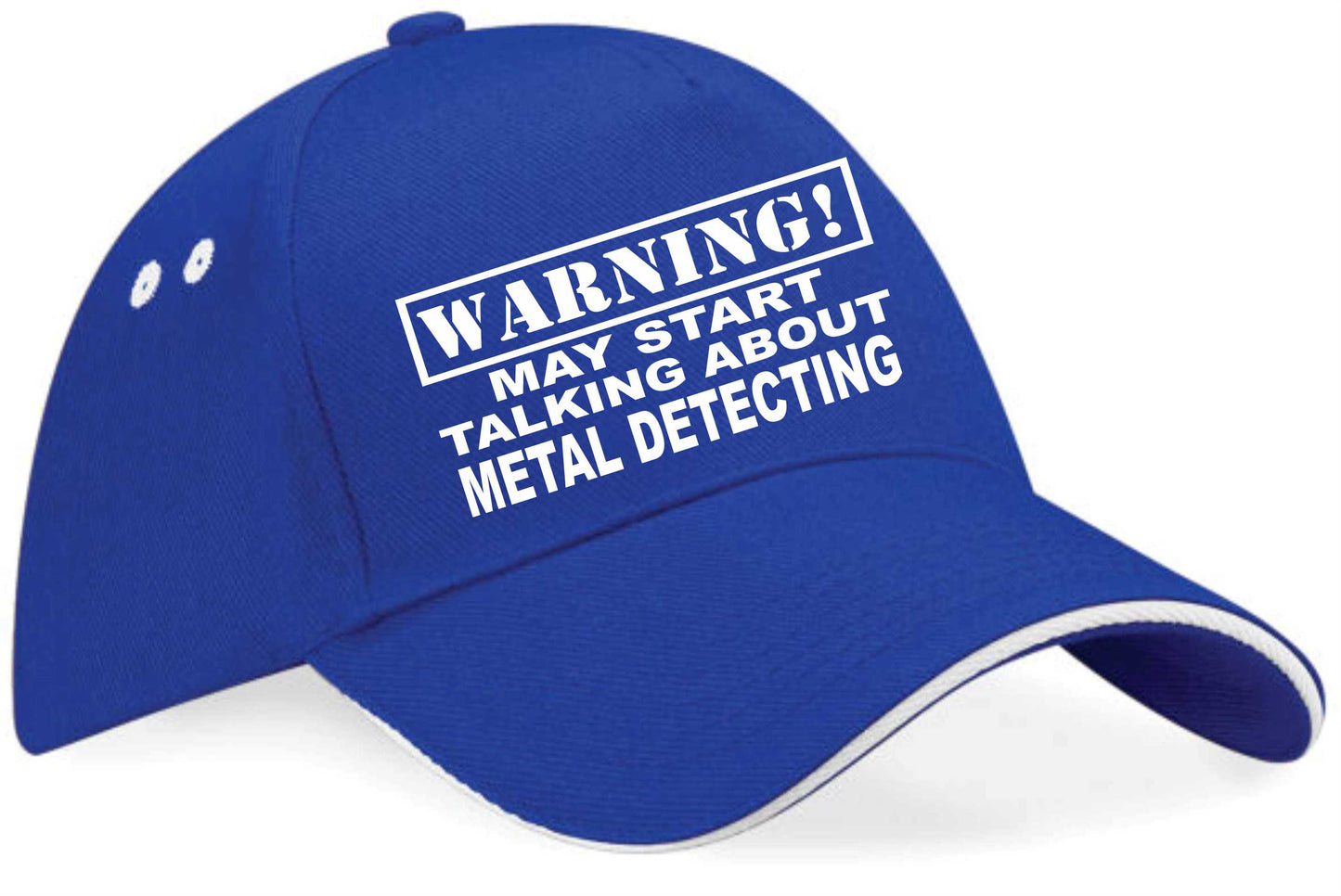 Warning May Talk About Metal Detecting Baseball Cap Hobby Gift For Men & Ladies