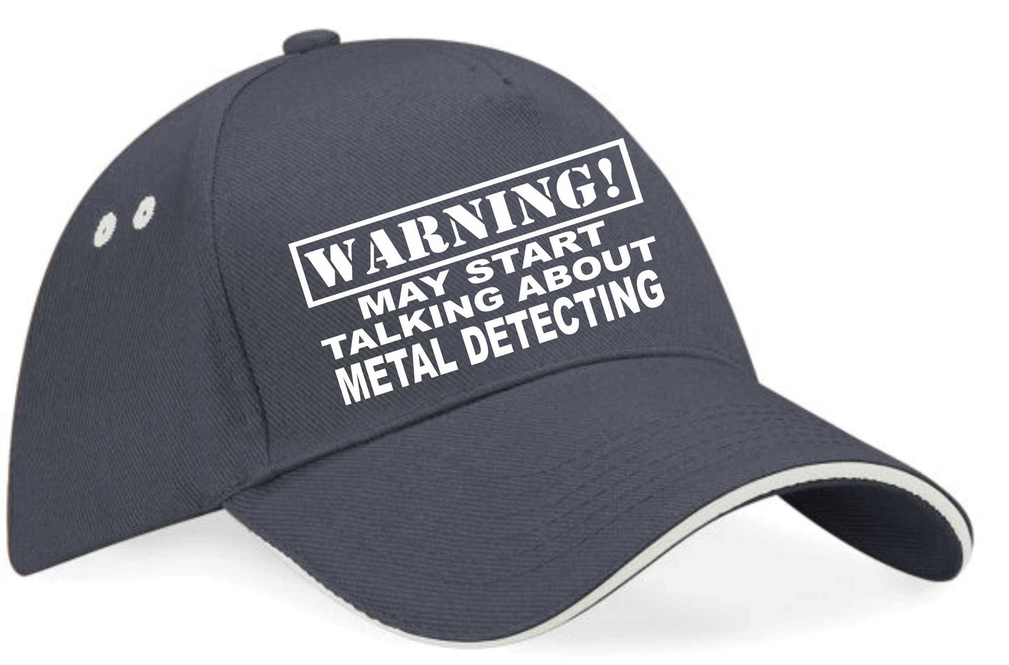 Warning May Talk About Metal Detecting Baseball Cap Hobby Gift For Men & Ladies