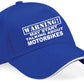 Warning May Talk About Motorbikes Baseball Cap Sport  Gift For Men & Ladies