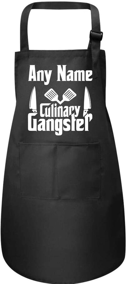 Personalised Kids Apron Culinary Gangster