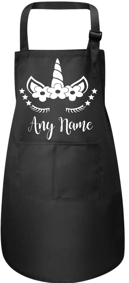 Personalised Kids Apron Unicorn Any Name