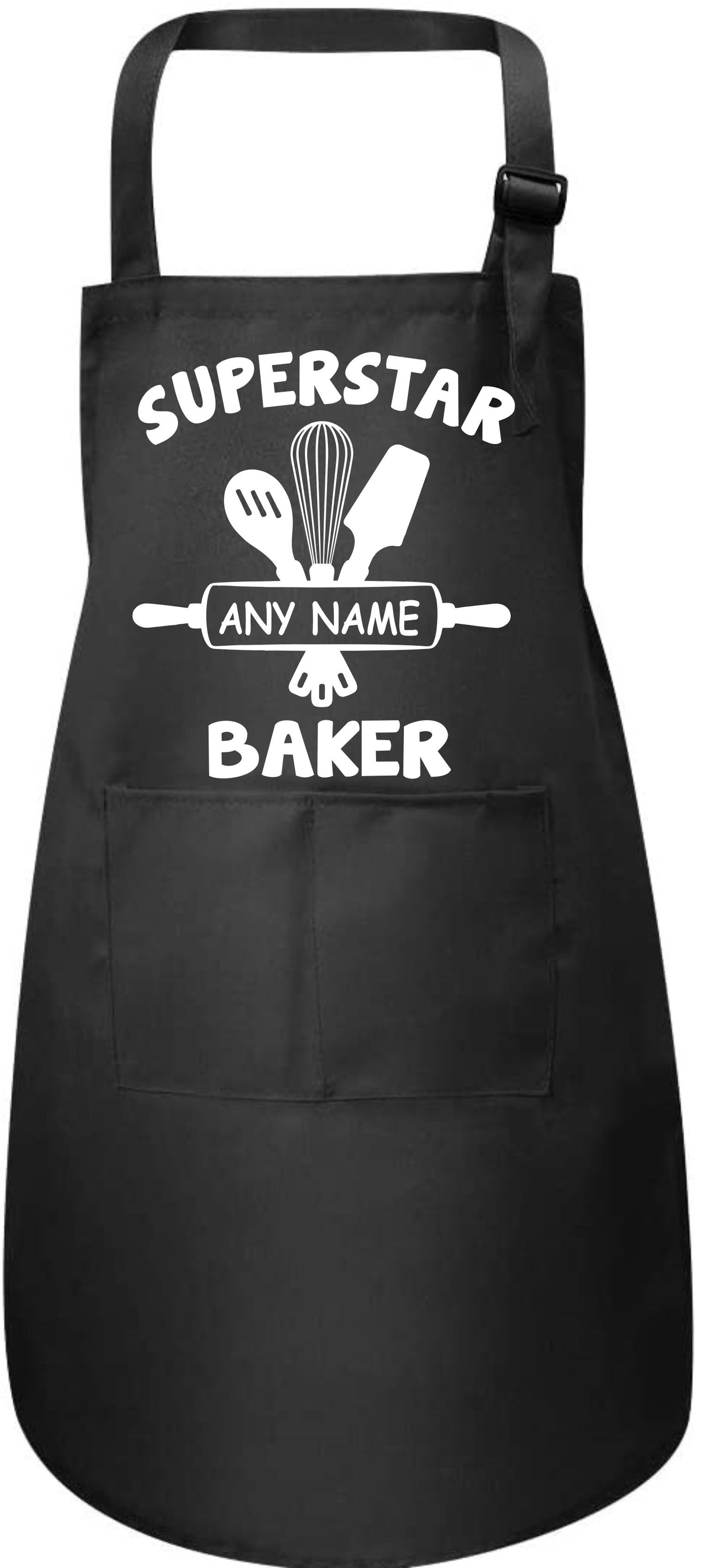 Personalised Kids Apron Superstar Baker