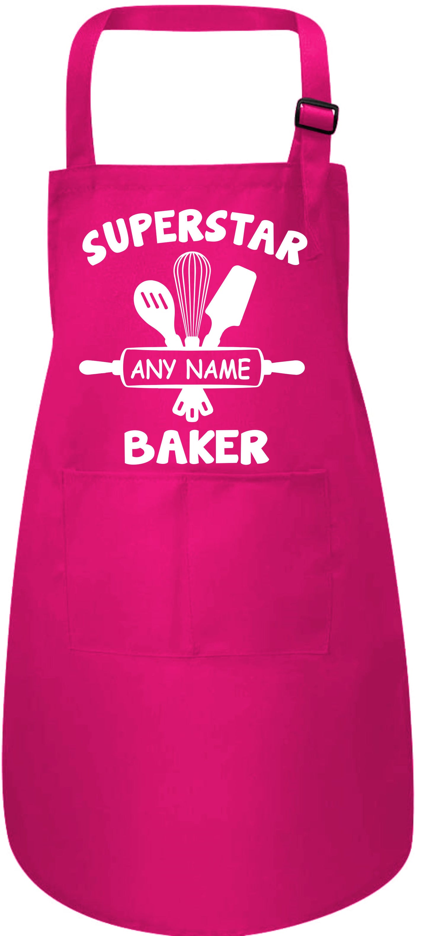 Personalised Kids Apron Superstar Baker