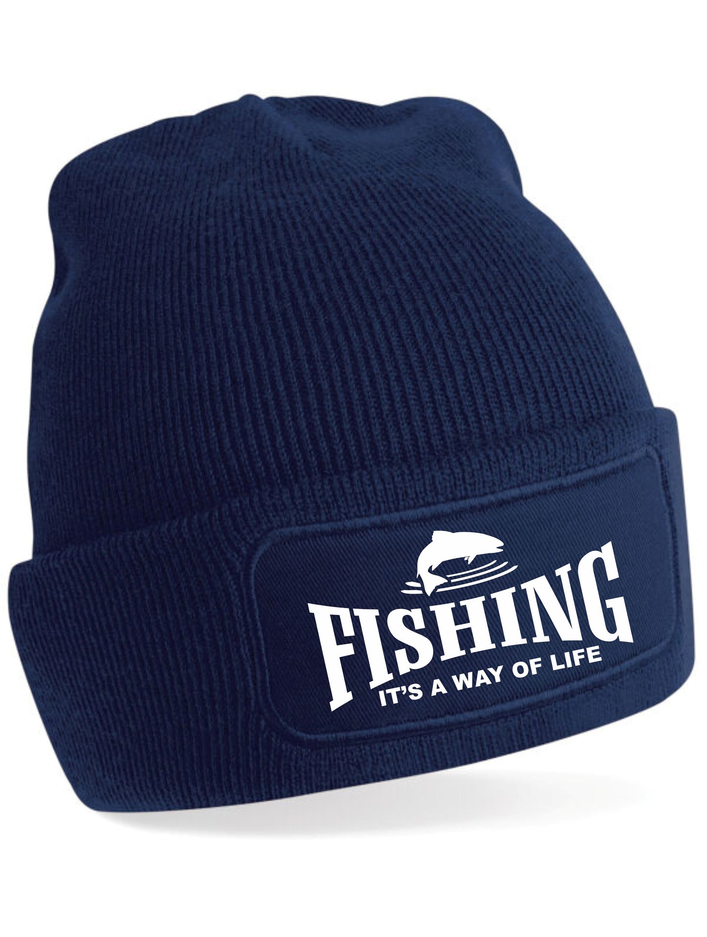 Fishing It's A Way Of Life Beanie Hat Fishermans Anglers Gift For Men