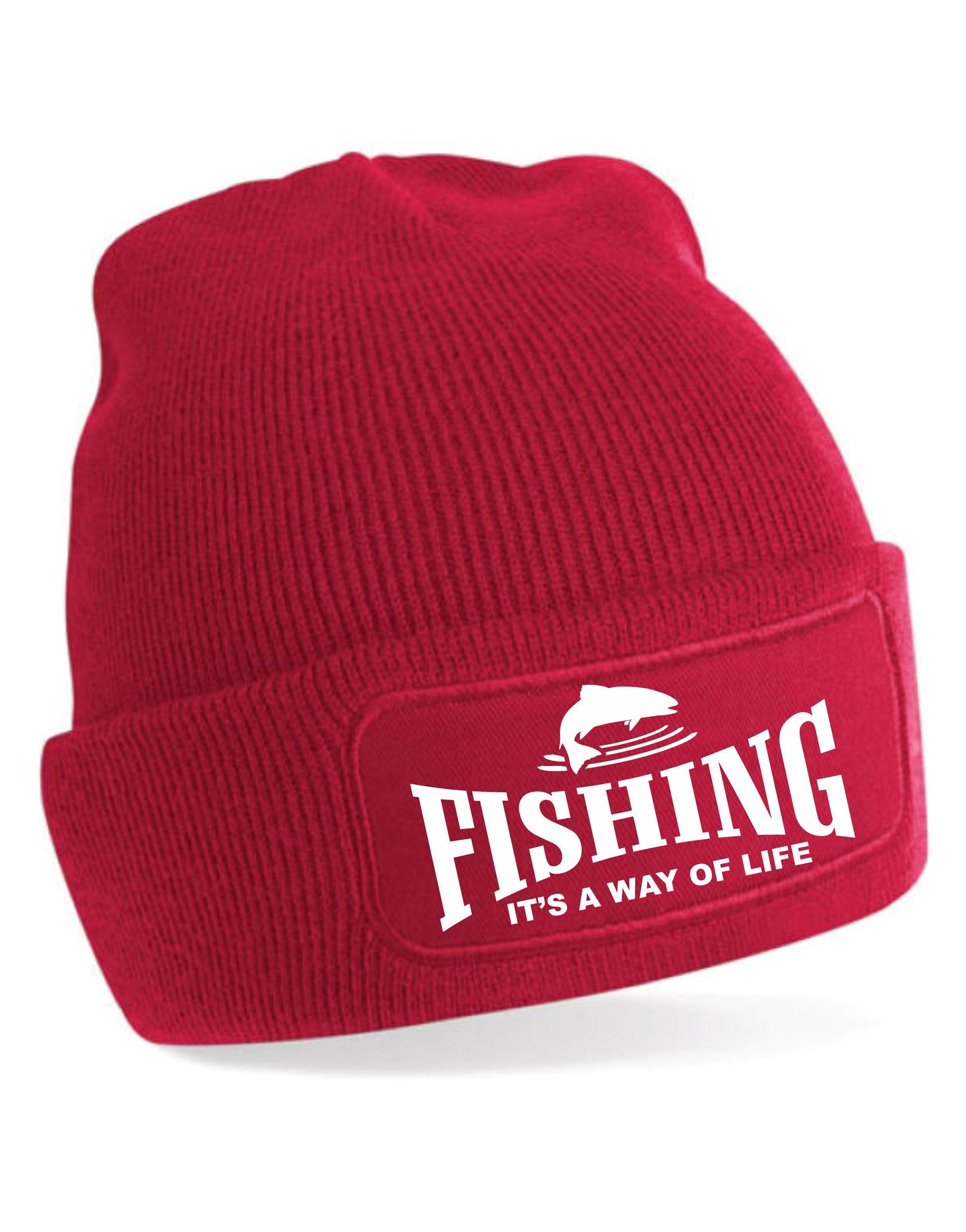 Fishing It's A Way Of Life Beanie Hat Fishermans Anglers Gift For Men