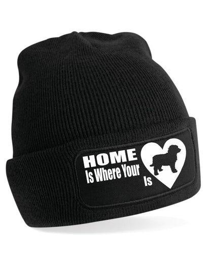 Home Is Where The Cockapoo Is Beanie Hat Dog Lovers Gift For Men & Ladies