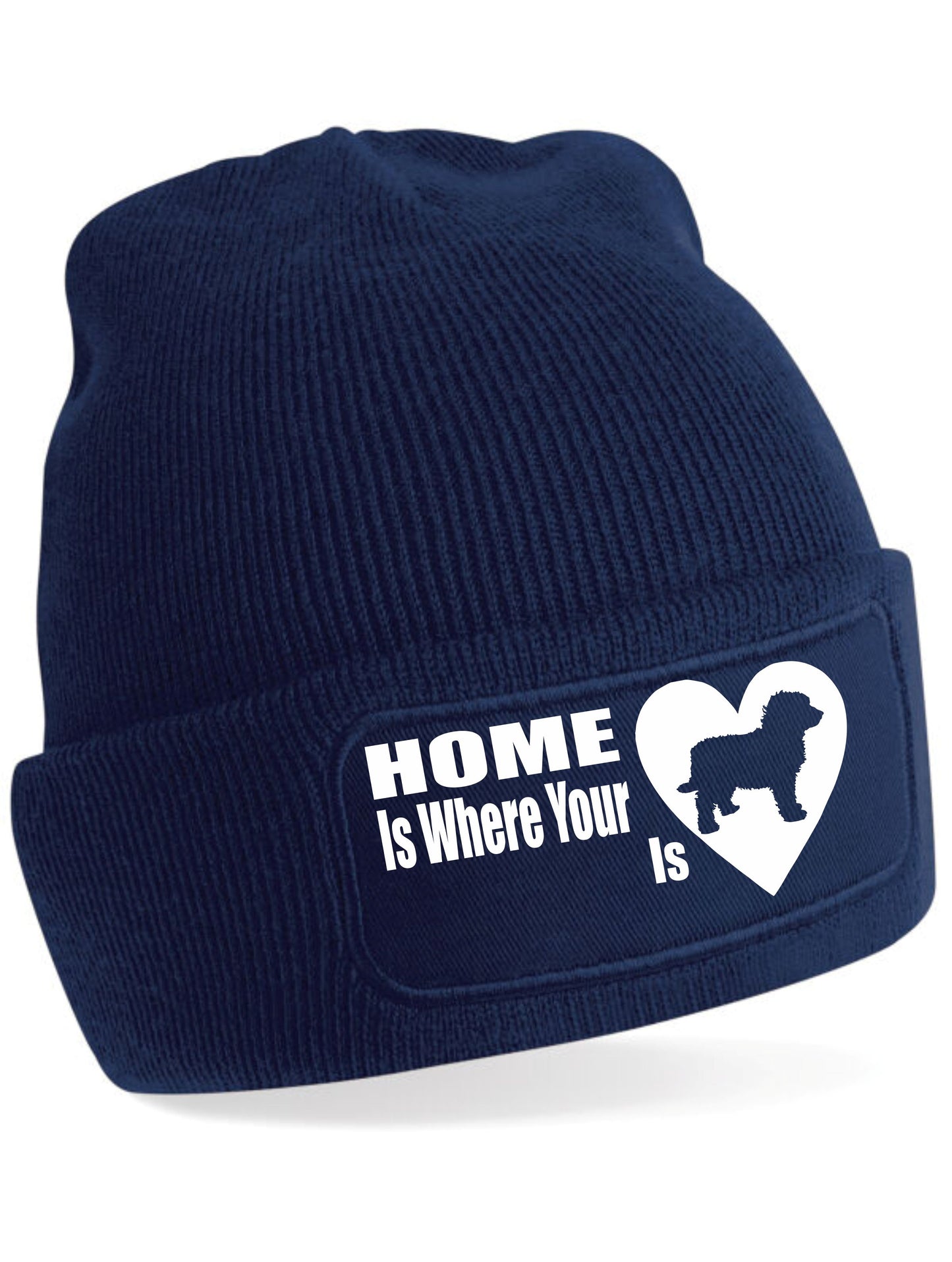 Home Is Where The Cockapoo Is Beanie Hat Dog Lovers Gift For Men & Ladies