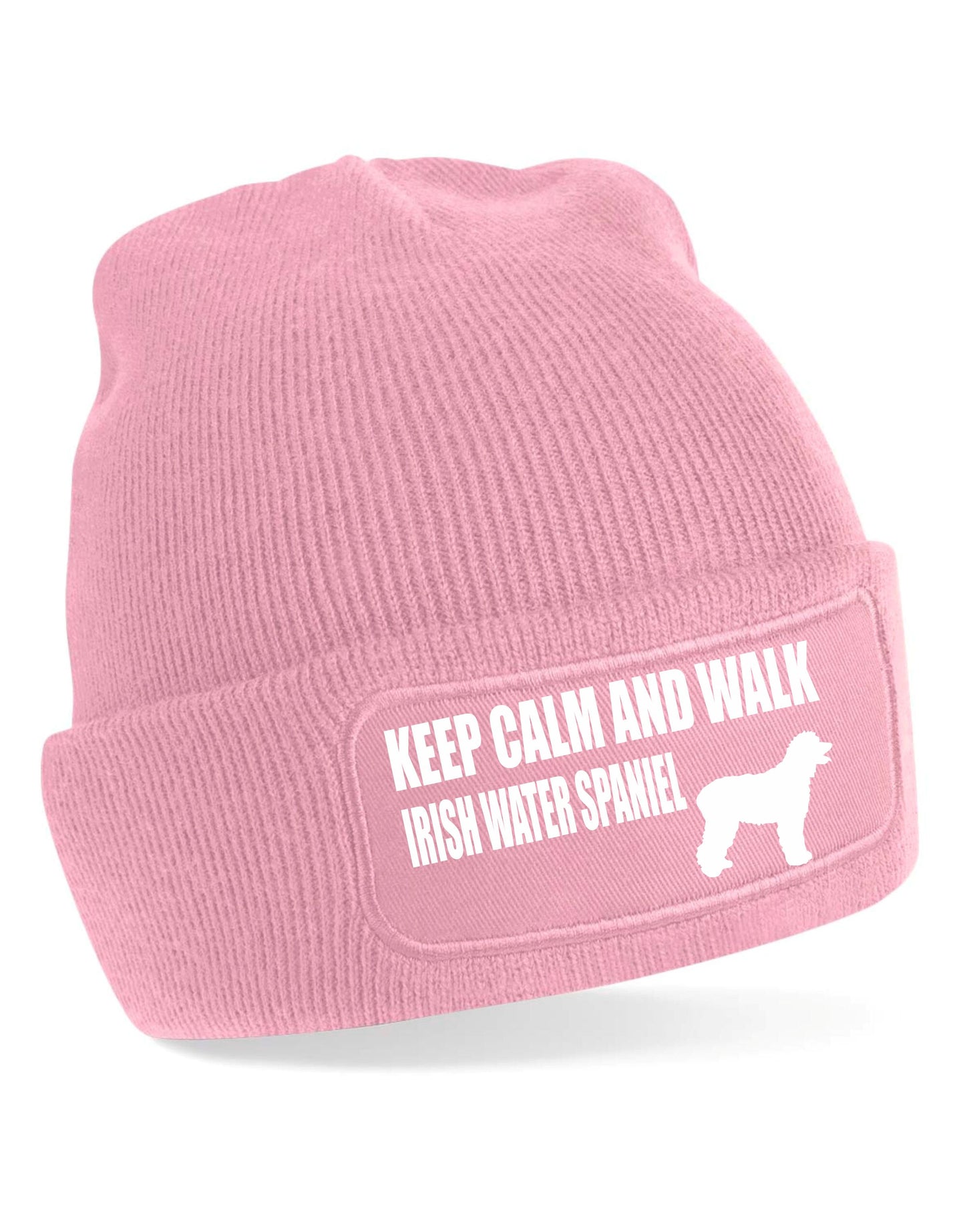 Keep Calm & Walk Water Spaniel Beanie Hat Dog Lovers For Men & Ladies