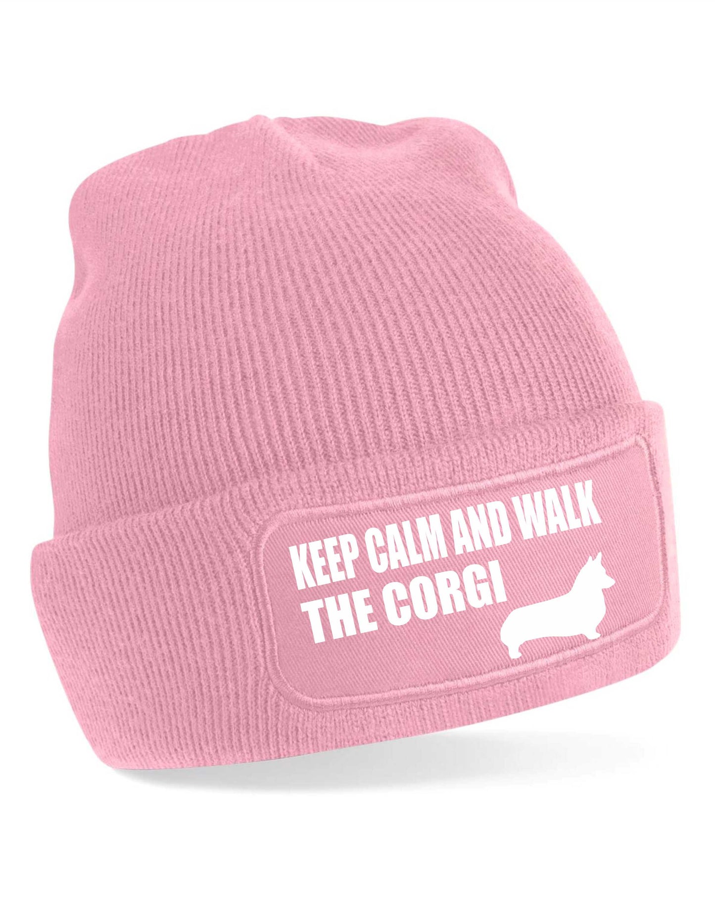 Keep Calm & Walk The Corgi  Beanie Hat Dog Lovers Gift Great For Men & Ladies