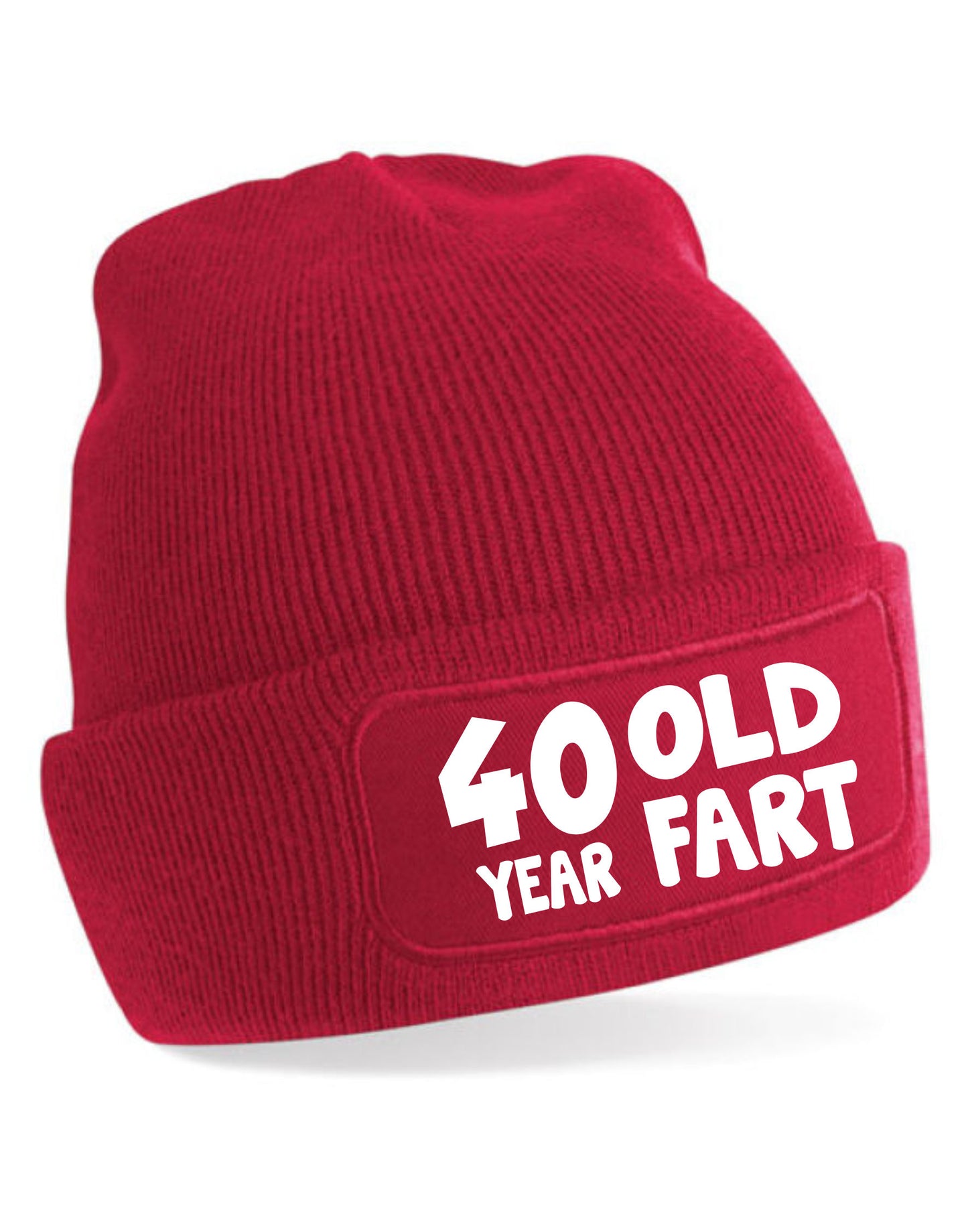 40 Year Old Fart Beanie Hat 40th Birthday Gift For Men & Ladies