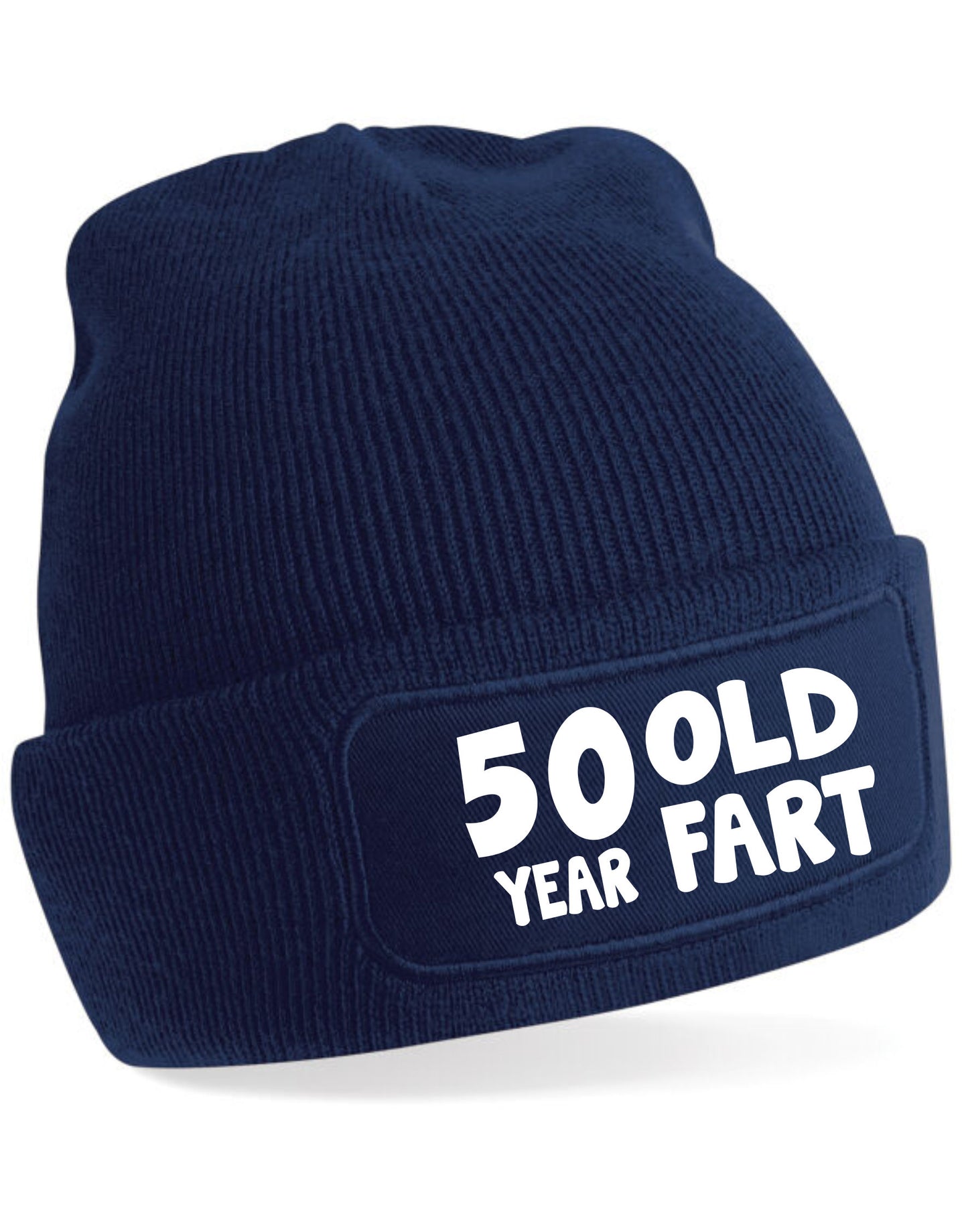 50 Year Old Fart Beanie Hat 50th Birthday Gift For Men & Ladies