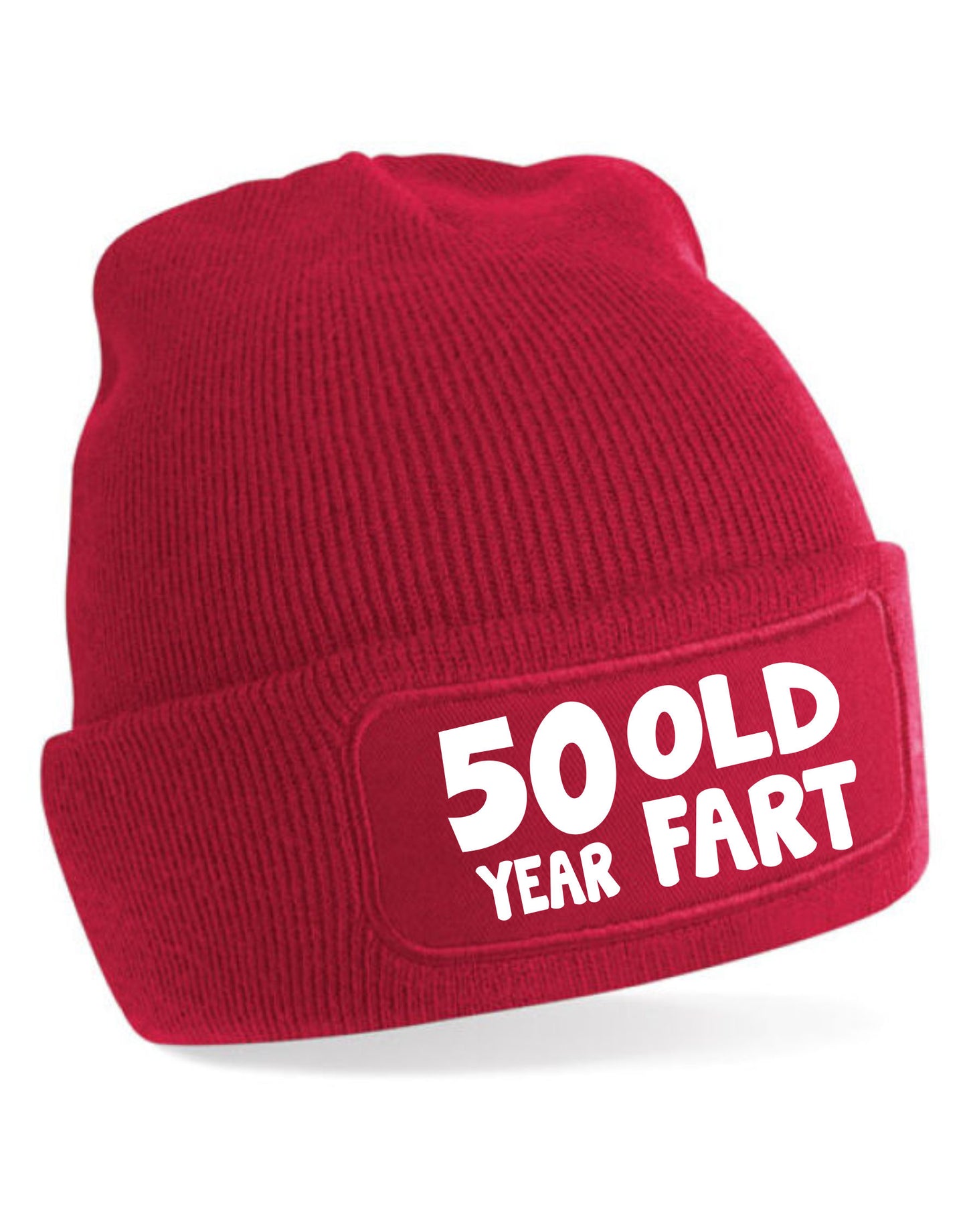 50 Year Old Fart Beanie Hat 50th Birthday Gift For Men & Ladies