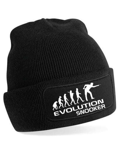 Evolution Of Snooker Beanie Hat Sport Hobby Birthday Gift For Men & Ladies