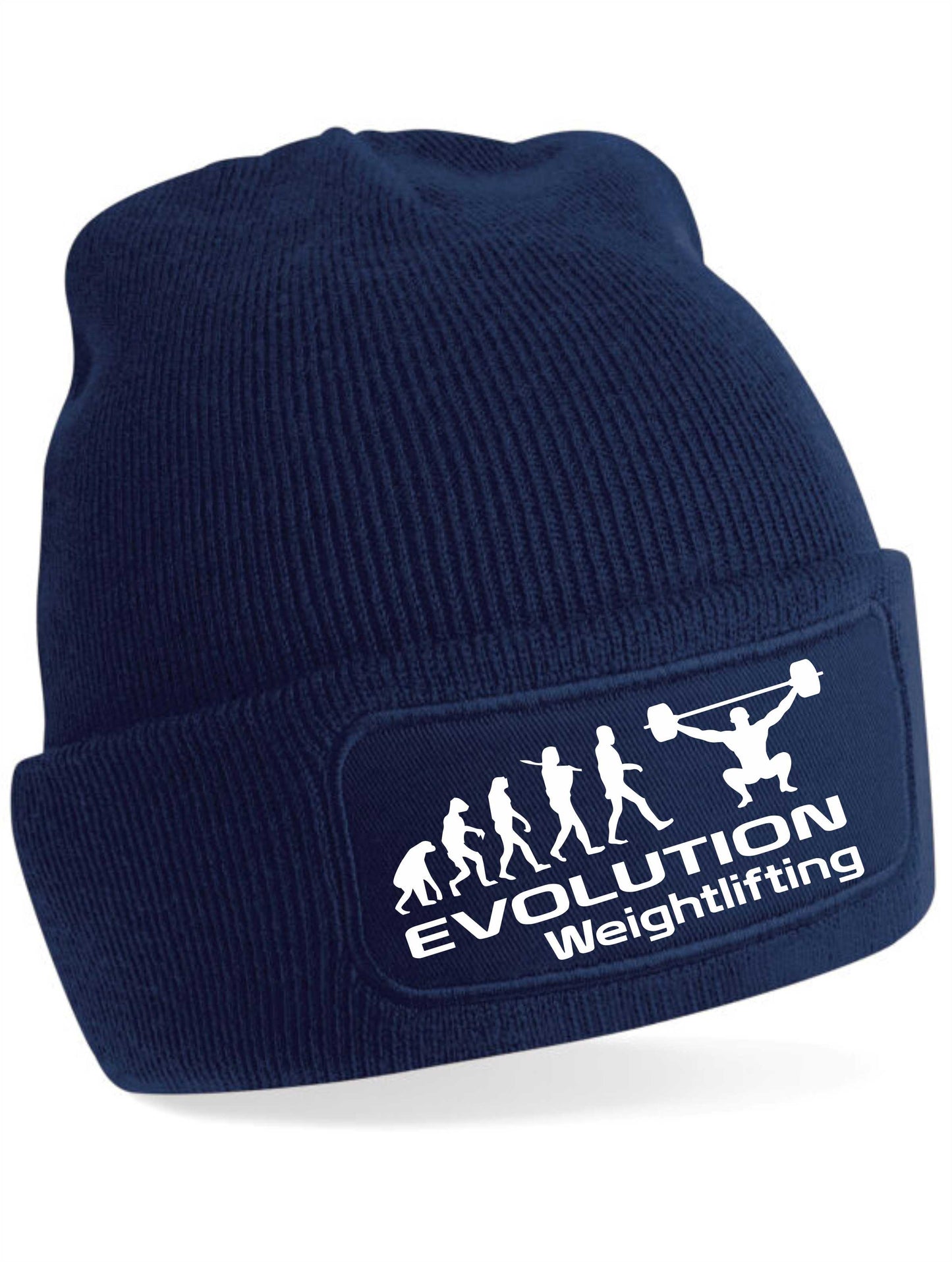 Evolution Of  Weightligting Beanie Hat Sport Birthday Gift For Men & Ladies