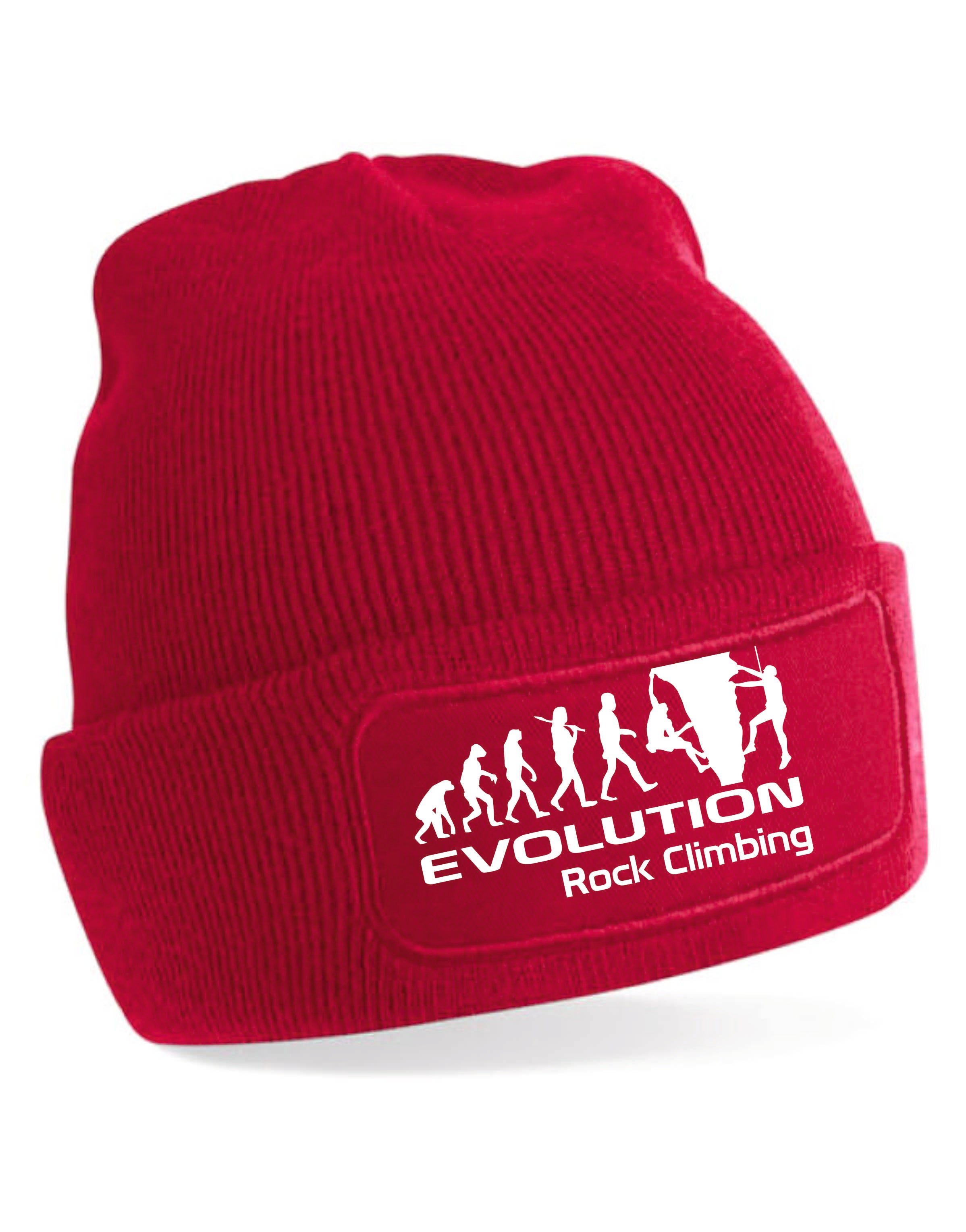 Evolution Of Rock Climbing Beanie Birthday Gift Great For Men Women