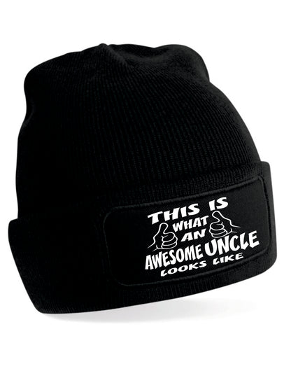 This Is What Awesome Uncle Looks Like Beanie Birthday Gift Great For Men