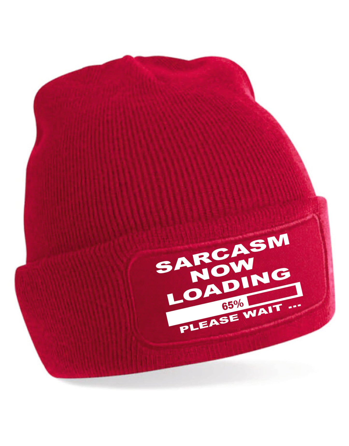 Sarcasm Loading Beanie Slogan Funny Birthday Gift Great For Men & Women