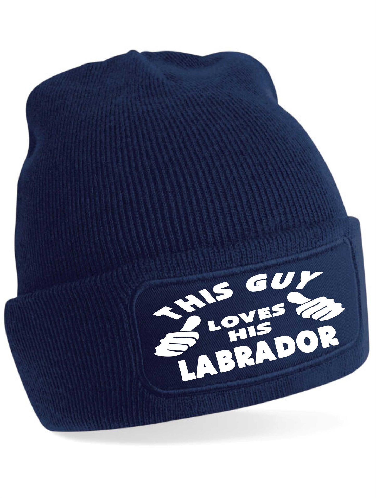 This Guy Loves His Labrador Beanie Hat Funny Dog Lovers Gift For Men